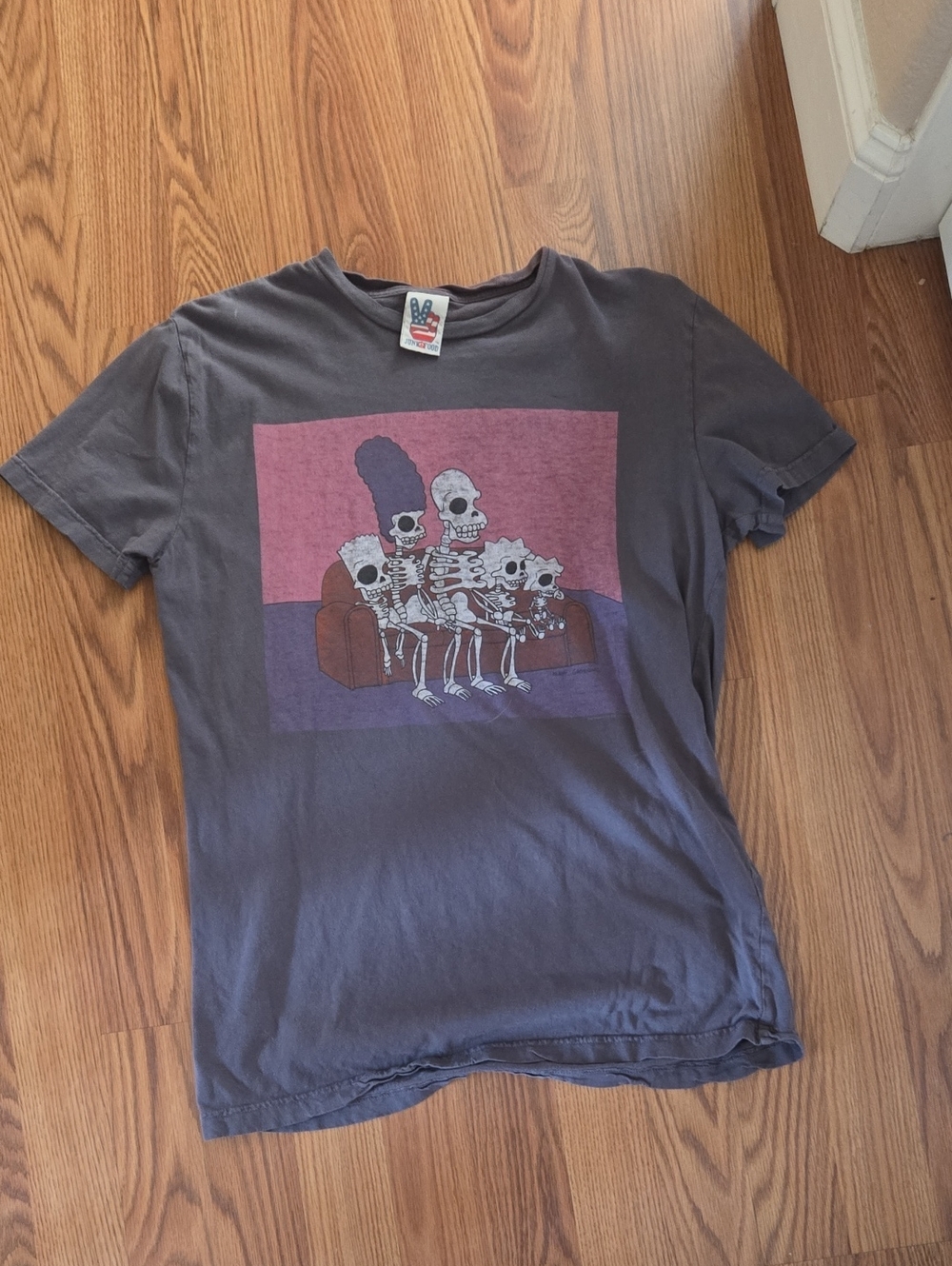 Graphic Kids Tee - Charcoal Skull Family Design